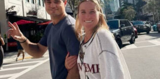 Sofia Kenin with her boyfriend Josh Goodman