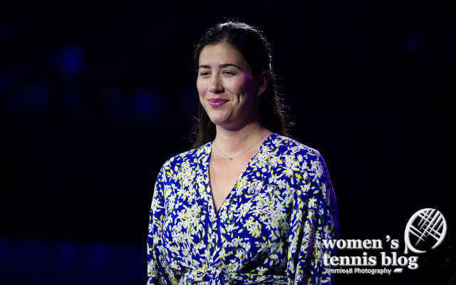 Garbine Muguruza at the 2025 WTA Finals in Riyadh