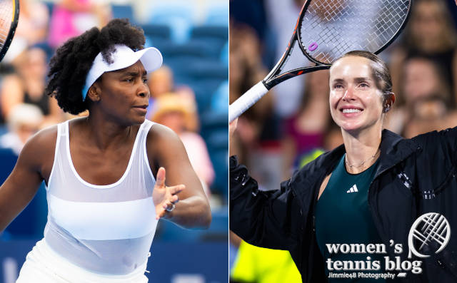 Venus Williams and Elina Svitolina