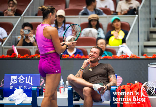 Aryna Sabalenka and her boyfriend Georgios Frangulis