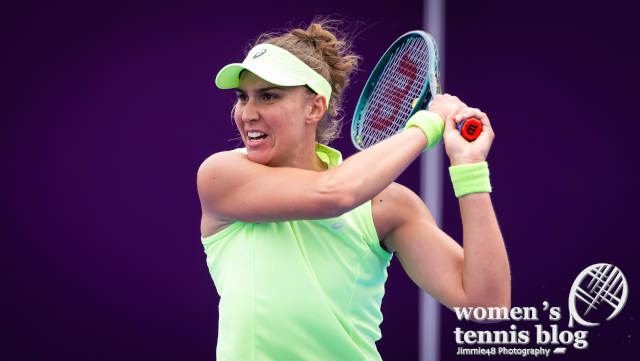 Beatriz Haddad Maia at the 2026 Qatar TotalEnergies Open