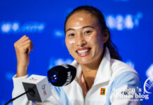 Zheng is hilarious! Pegula couldn’t stop laughing at her question