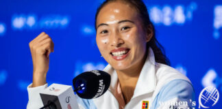 Zheng is hilarious! Pegula couldn’t stop laughing at her question