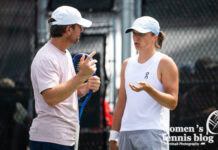 Iga Swiatek and Wim Fissette