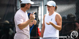 Iga Swiatek and Wim Fissette