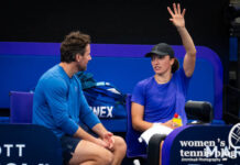 Iga Swiatek and Wim Fissette