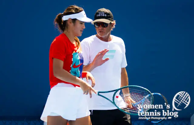 Emma Raducanu and Francisco Roig