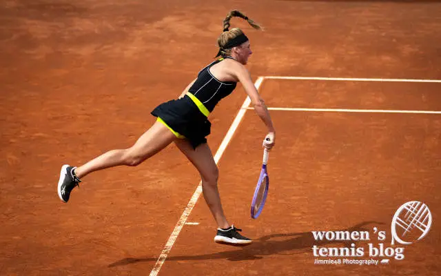 Magdalena Frech wearing Reebok head-to-toe at the recent Internazionali BNL d'Italia in Rome
