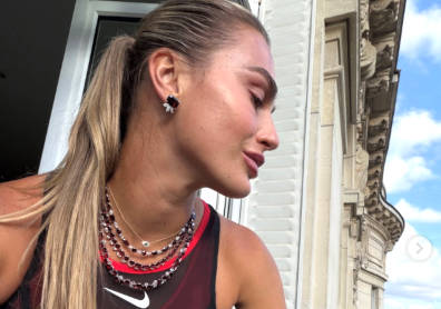 Sabalenka wins Roland Garros opener wearing standout Nike dress and 23-carat necklace