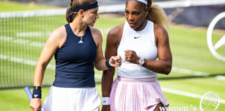 Serena Williams and Karolina Muchova