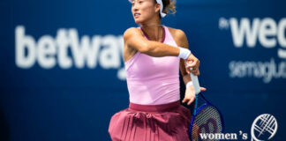 Zheng Qinwen at the 2026 National Bank Open in Toronto