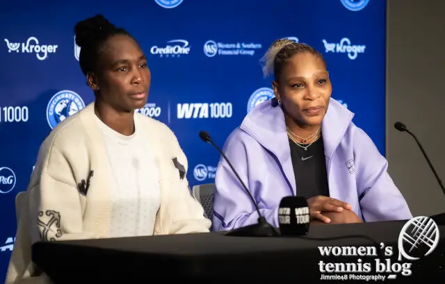 Serena and Venus talk to the press at the Cincinnati Open 2026