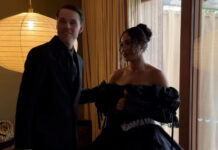 Destanee Aiava weds in dramatic Gothic-romance gown as husband matches her all-black look Destanee Aiava wedding in black